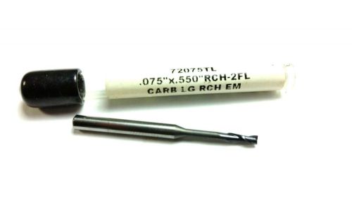 .075&#034; x .550&#034; microcut carbide altin 2 flute long reach end mill (q 419) for sale