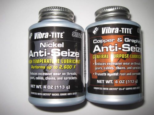 Vibra-tite 90724 nickel anti-seize lubricant 4 oz jar w/ brush - new for sale