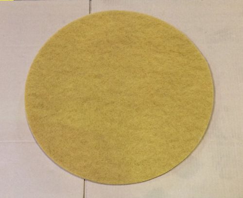 Generic 23 Inch Buffing Floor Pads Thick Line Yellow 5 Pk