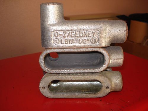 5 Gedney Rigid Conduit Condulet Body Outlet Threaded LB17 1/2&#034; Industrial Wire