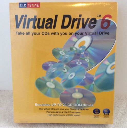 Far Stone Virtual CD-ROM Drive 6 Windows 95/98/ME 4 MB Factory Sealed Package