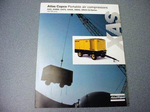 Atlas Copco XAS, XAMS, XATS, XAHS, XRHS, XRVS Portable Compressor Brochure