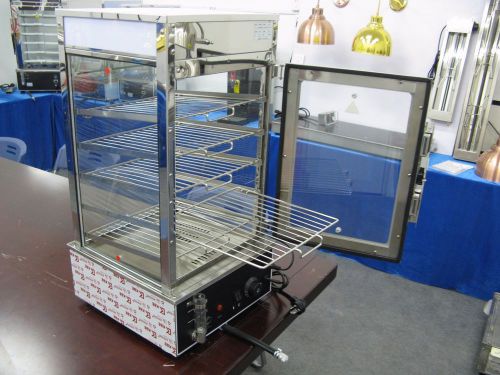 Bun Bread Steamer Warmer Commercial Surrounded Toughened Glass Stainless Steel