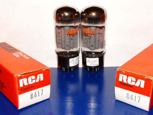 2 x #8417 RCA Tubes *NOS*NIB*Very Strong &amp; Matched Pair*