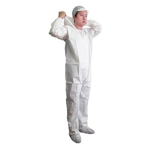 CVL-KG-HE-LRG Hooded Disposable Coveralls, L