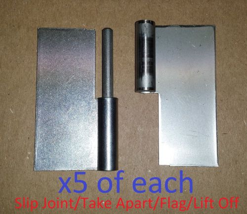 5 Male/Female-Stainless Steel Slip Joint/Take Apart/Flag/Lift Off 2.5&#034; x 2-1/2