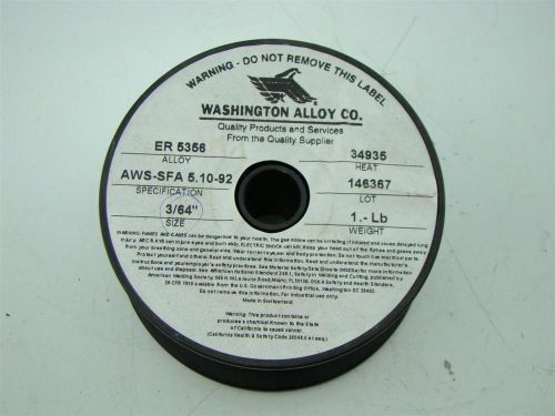 WASHINGTON ALLOY ER5356 ALUMINUM WELDING WIRE  3/64&#034; 1 LB