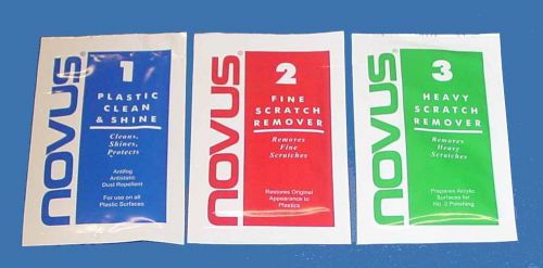 Set of 3 Novus Sample Packs - Novus 1, 2 &amp; 3