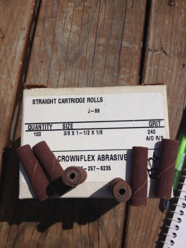 cartridge rolls 3/8 x 1-1/2 x 1/8 240 grit