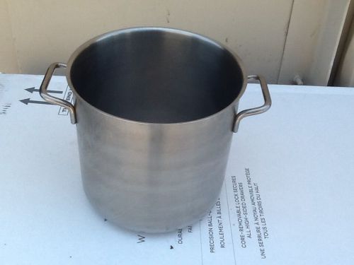 Spring stainless steel stock pot, used, heavy bottom, switzerland 2004 for sale