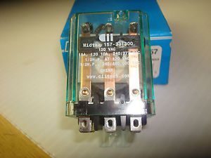 Mars 43057 enclosed switching relay 120 volt coil new old stok free shipping for sale