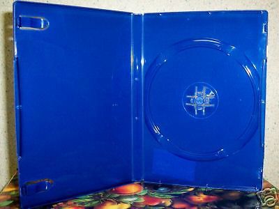 100 NEW STANDARD DVD CASES, BLUE Translucent - BL71