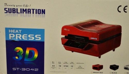 Sublimation Heat Press 3D Machine ST-3042 Red