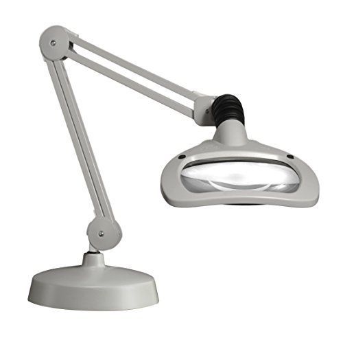 Luxo 18947lg wave led illuminated magnifier, 30&#034; arm, 5 diopter, weighted base, for sale