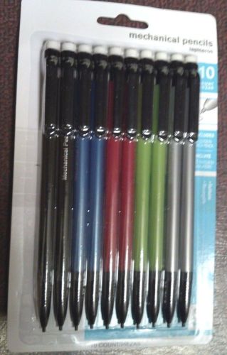 MECHANICAL PENCILS, 10 PACK, *INCLUDES 3 0.7mm  LEADS IN EACH PENCIL,