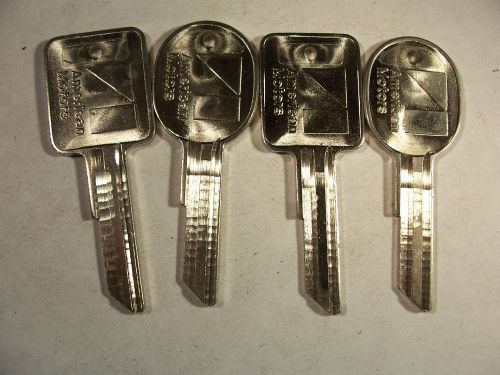 2 set  oem  amc  gm    1972 - 1986 key blank  with knockout in plase  uncut for sale