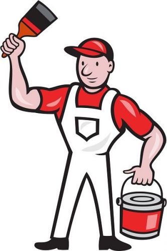 30 Custom Cartoon Painter Personalized Address Labels