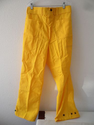 100% NOMEX FIREFIGHTER GEAR BRUSH FIRE WILDLAND PANTS Size Small 27&#034;  Long