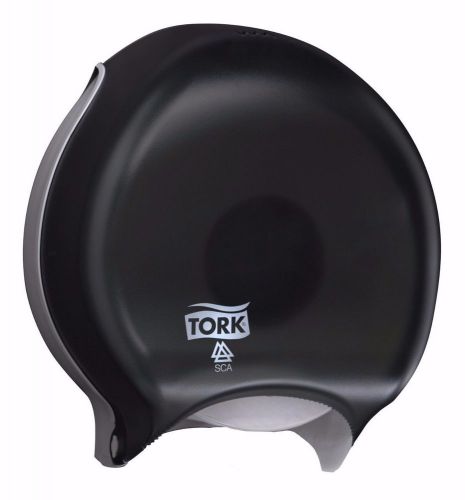 Tork 66tr industrial commercial 9 inch single roll smoke toilet paper dispenser for sale