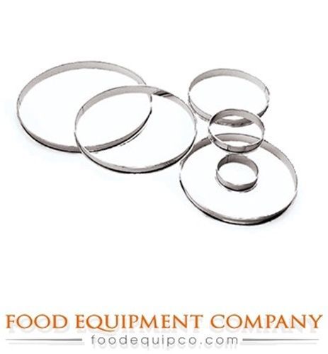 Paderno 47533-28 Tart Ring 11&#034; dia. x 3/4&#034; H smooth rigid side stainless steel