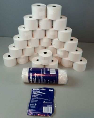 LOT OF 34 PERFECTION RECYCLED CALCULATOR ROLLS 2-1/4&#034; X 150&#039; PER ROLL NEW