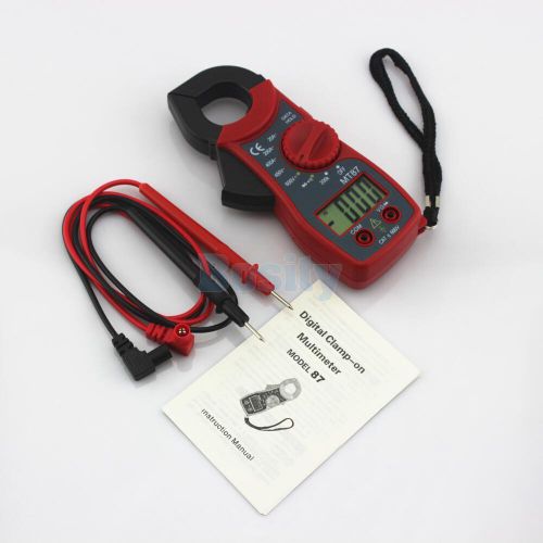Digital Multimeter Voltage Meter Ammeter Ohmmeter Tester with Lead Pen Red