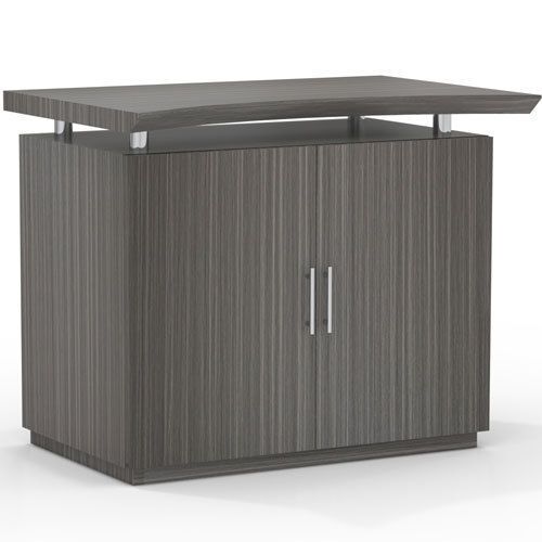 Modern under storage cabinet small 36&#034; credenza designer office 3 wood finishes for sale