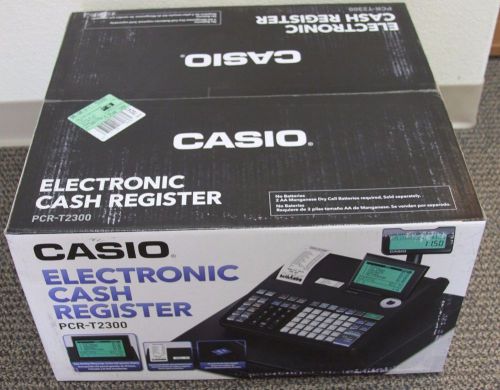 Casio PCR-T2300 - 7000 PLUs - 50 Clerks - 30 Departments - Thermal Printing NIB