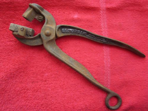 ANTIQUE VINTAGE E.C. STEARNS &amp; Co, LIVESTOCK / CATTLE,PIG EAR NOTCHING FARM TOOL
