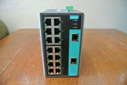Moxa EDS-316 V2.1.0 16-Port EtherDevice Ethernet Switch 24-48 VDC