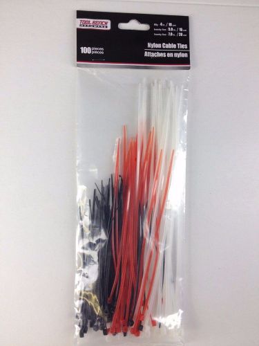 Tool bench hardware 100 nylon cable ties 3 size assort. 4&#034; 5.9&#034; 7.9&#034; wire ties for sale