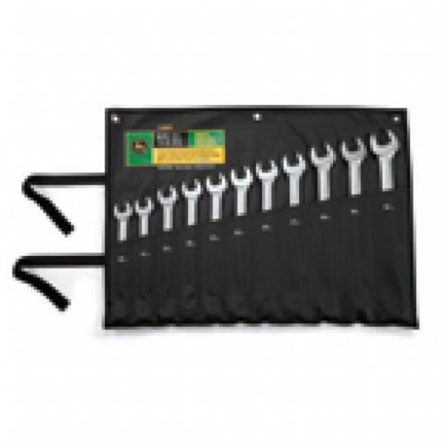 John Deere Metric Satin-Finish 11-piece Combination Wrench Set w/ Pouch TY19923