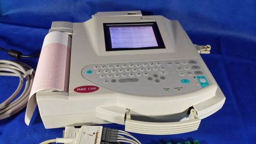 GE MAC 1200 ECG Machine Interpretive EKG