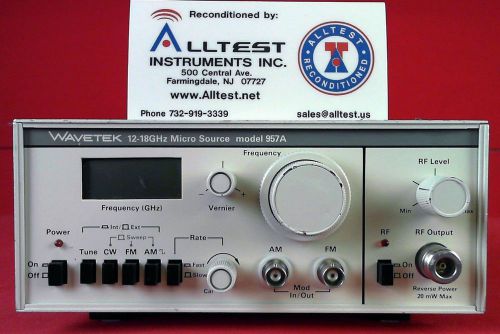 Wavetek 957A Microwave Frequency Generator 12-18GHz