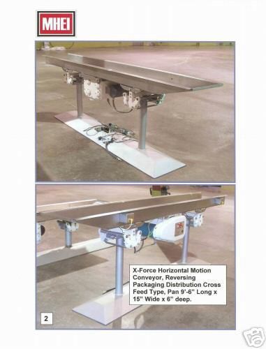 X-force horizontal motion conveyor - stainless steel - fec for sale