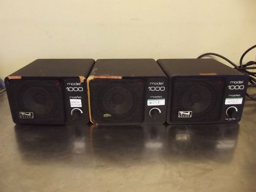 Lot of 3 Anchor Model AN-100 Powered PA Speakers-Tested &amp; Working Good-m771