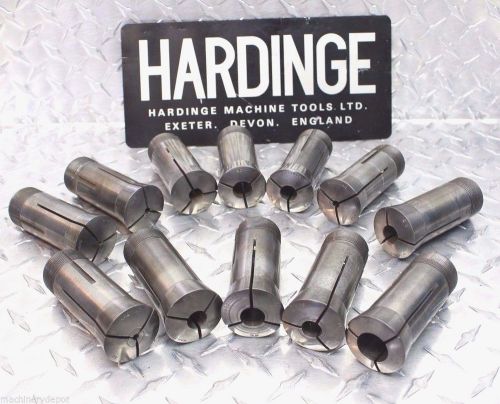 Hardinge 5c collets 12 pcs vari sizes 3/32-3/4&#034;