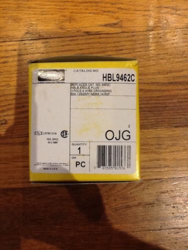 Hubbell HBL9462C plug 60a 125/250 nema 14-60p new in box