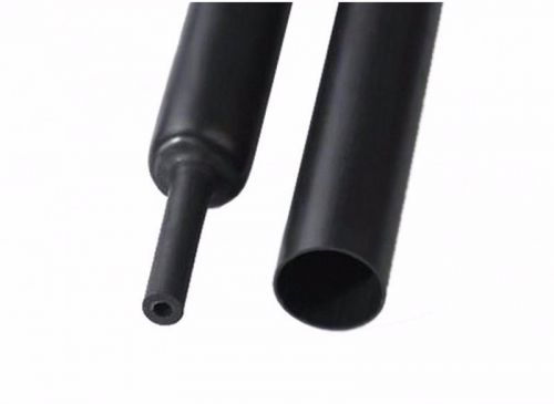 ?40mm Adhesive Lined 4:1 Black Waterproof Heat Shrink Tubing 1.22M Tube Sleeve
