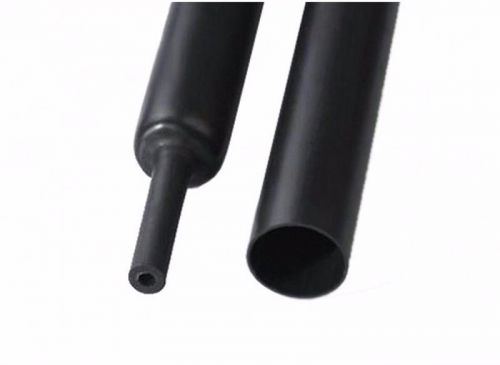 ?40mm Adhesive Lined 4:1 Black Waterproof Heat Shrink Tubing 1.22M Tube Sleeve