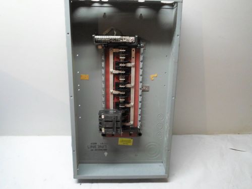 GE General Electric Encolsure &amp; Panelboard TM18 410 WS, Type THQL Breakers, 14&#034;