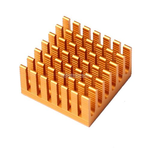 Ic heat sink aluminum 28*28*15mm 28x28x15mm cooling fin 3m8810 adhesive for sale