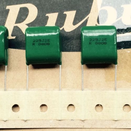 10pcs Rubycon CBB capacitor 225 250V 225J 2.2uF P15 Film Capacitor