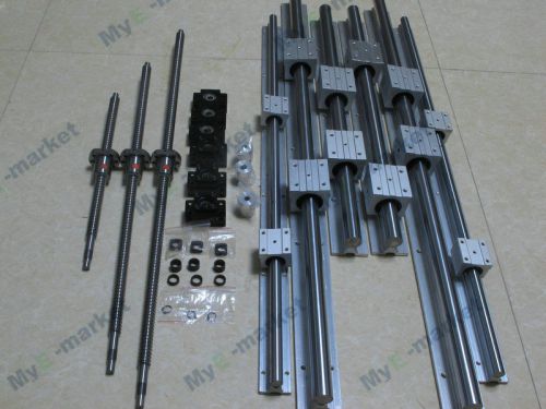 NEW 3 RM1605-400/1000/1500mm ballscrews +3 RM1605 Nut + 3 sets BK/BF12