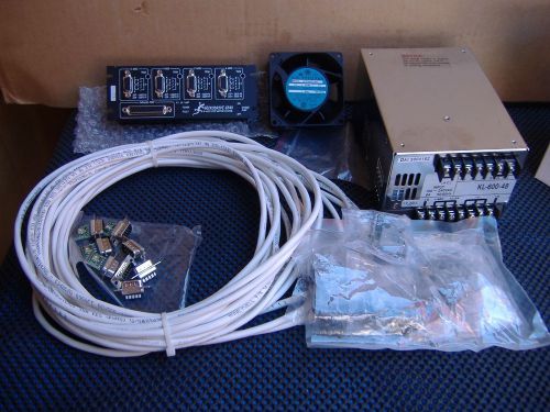 Gecko 540 stepper motor controller, 48 volt power supply, cable, misc. for sale