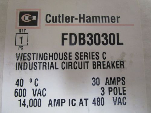CUTLER-HAMMER 30AMPS CIRCUIT BREAKER FDB3030L *NEW IN BOX*