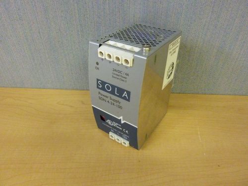 Sola SDN4-24-100 24VDC Power Supply Input 115/230VAC 4A (11861)