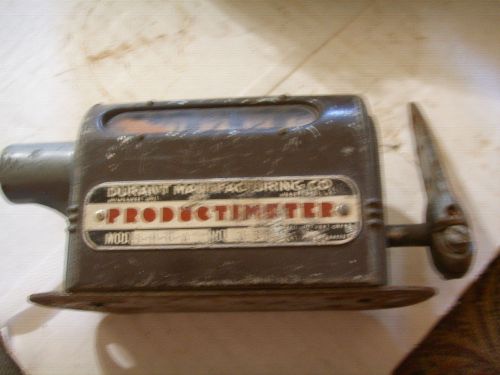 Vintage industrial Productimeter, Durant Mfg, 5H6-A 3-51 counter counting