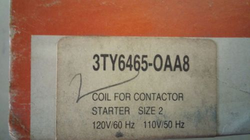 SIEMENS 3TY6465-0AA8 NEW IN BOX 120V COIL SIZE 2 STARTERS SEE PICS #B55