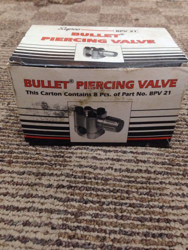 Supco Bullet Piercing Valve, Cat.# BPV 21, For 1/2&#034; &amp; 5/8&#034; Tubing Lot of 8